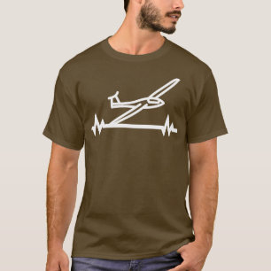 Glider Soaring Pulse Glider Pilot Gift T-Shirt