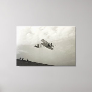 Glider Test Flight Aviation Wright Brothers Canvas Print