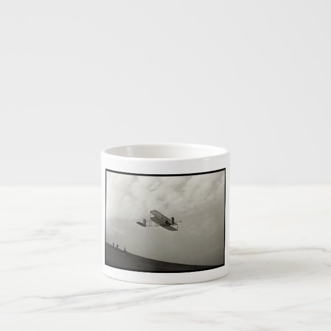 Glider Test Flight Aviation Wright Brothers Espresso Cup (Front)