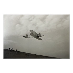 Glider Test Flight Aviation Wright Brothers Poster