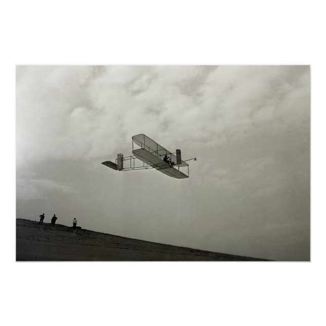 Glider Test Flight Aviation Wright Brothers Poster (Front)