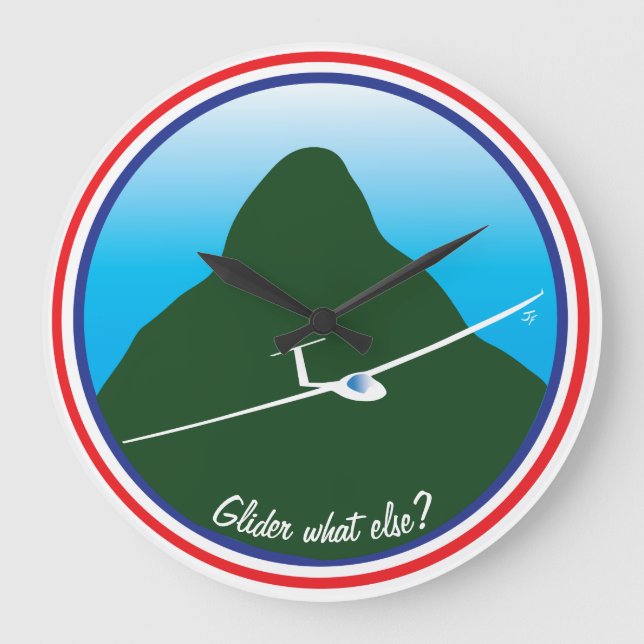 Glider - What else? Large Clock (Front)
