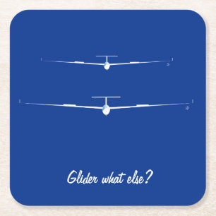 Glider - What else? Square Paper Coaster