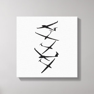 Gliders   Glider Pilot Thermals Soaring Soar Gifts Canvas Print