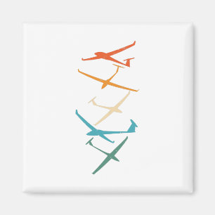 Gliders   Glider Pilot Thermals Soaring Soar Gifts Magnet