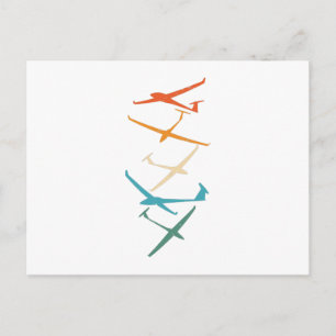 Gliders Glider Pilot Thermals Soaring Soar Gifts Postcard