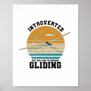 Gliding Gift   Glider Pilots Thermals Soaring Soar Poster