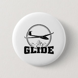 Gliding   Pilot Glider Thermals Soaring Soar Gifts 6 Cm Round Badge
