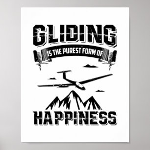 Gliding Pilots   Thermals Gliders Glide Gift Ideas Poster