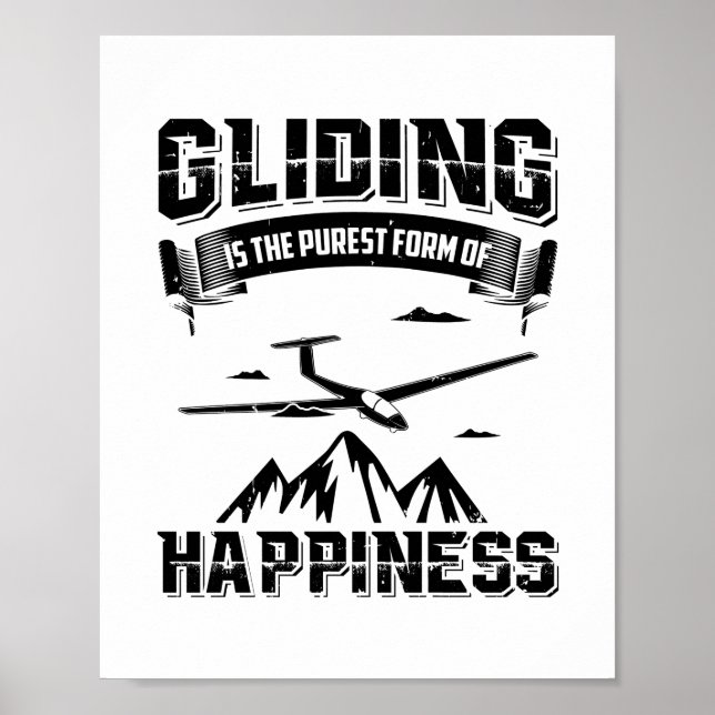 Gliding Pilots | Thermals Gliders Glide Gift Ideas Poster (Front)