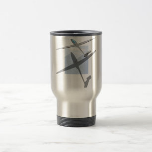 Gliding travel mug