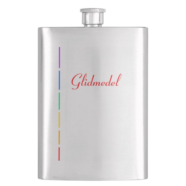 Glidmedel Hip Flask (Front)
