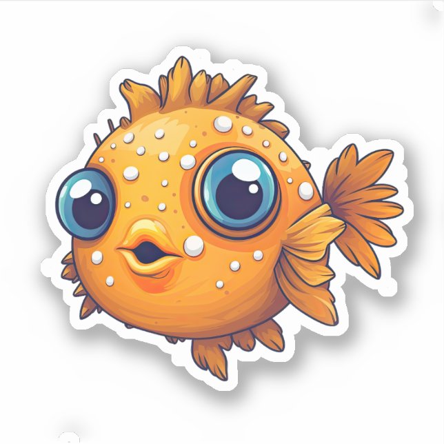 Glimmer the Golden Pufferfish (Front)