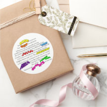 Glimmer Vision Collection   Classic Round Sticker