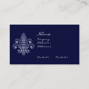 Glimmericks Fleur de Lis Business Card