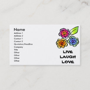 Glimmericks Floral 3 Business Cards