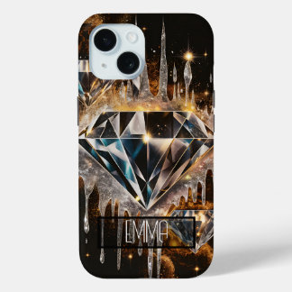 GLIMMERING DIAMOND PHONE CASE PERSONALIZED NAME