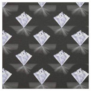 Glimmering Midnight Diamonds Fabric