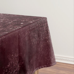 Glimmering Wine Grunge Sangria Bordeaux Damask Tablecloth