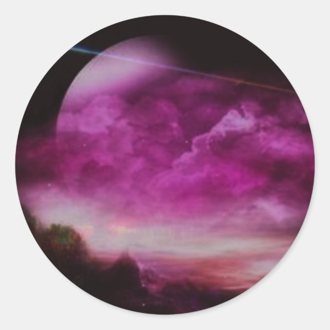 Glimpse into a New World Classic Round Sticker (Front)