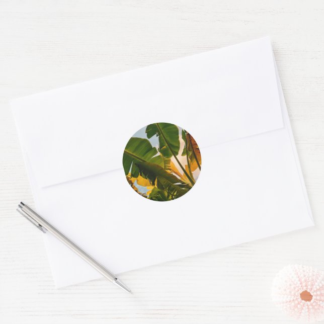 Glimpse of Maldives Classic Round Sticker (Envelope)
