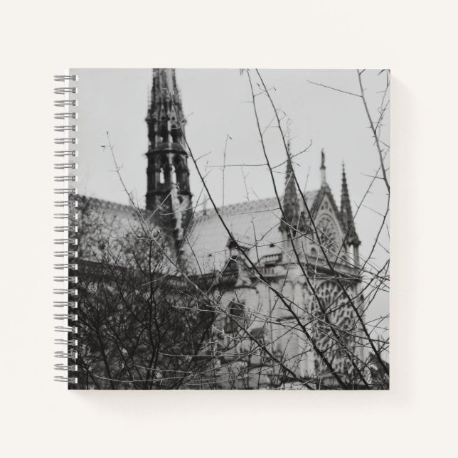 Glimpse Of Notre Dame  Notebook (Front)