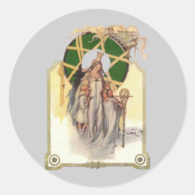 Glinda, Dorothy & Ozma Classic Round Sticker (Front)