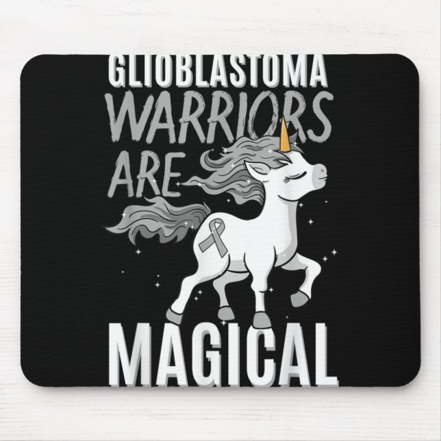 Glioblastoma Multiforme Warrior Grade Iv Astrocyto Mouse Mat (Front)
