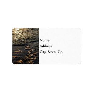 Glistening Beach Morning Label