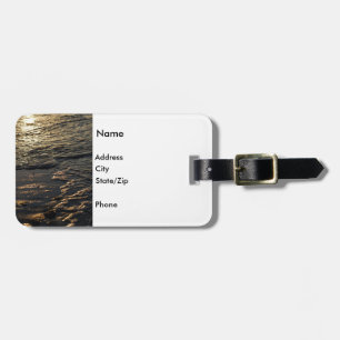 Glistening Beach Morning Luggage Tag