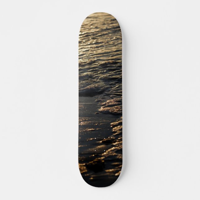 Glistening Beach Morning Skateboard (Front)