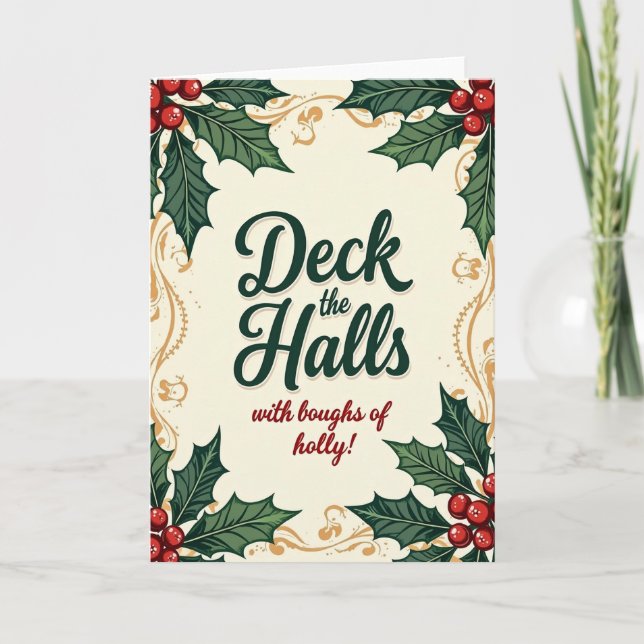 Glistening Berry Christmas Card (Front)