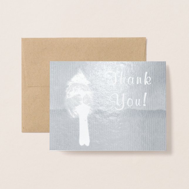 Glistening Cardinal Foil Card (Front With Envelope)