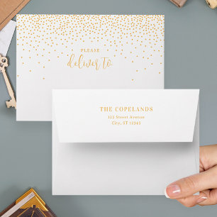 Glistening Dots Christmas Holiday Card Envelopes