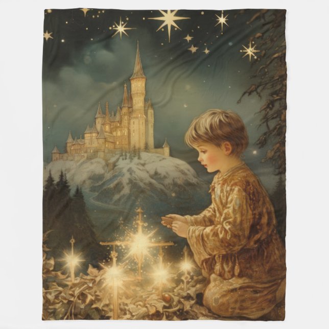 Glistening Glory Christmas Blanket  (Front)
