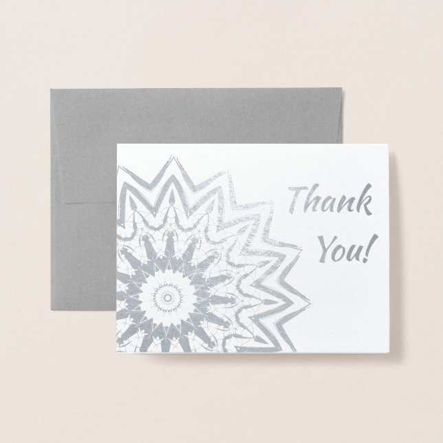Glistening Mandala Foil Card (Front With Envelope)