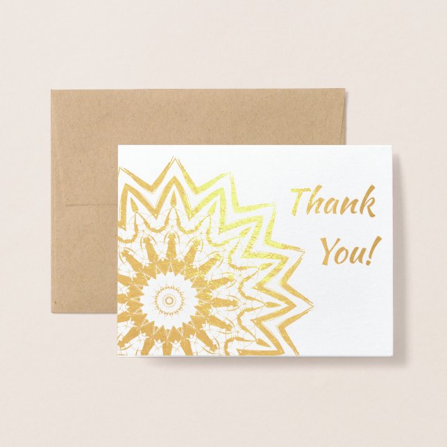 Glistening Mandala Foil Card (Front With Envelope)