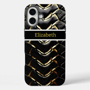 Glistening snakeskin showcasing nature's artistry iPhone 16 plus case