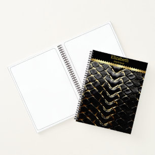 Glistening snakeskin showcasing nature's artistry notebook