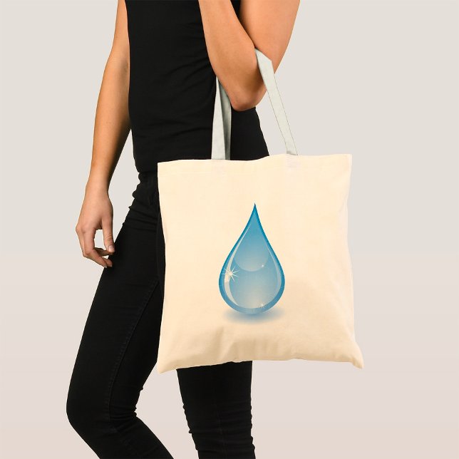 Glistening Water Drop Tote Bag (Creator Uploaded)