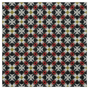 Glitch2 Black white olive furniture fabric