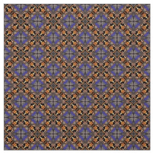 Glitch2 Blue Brown Furniture Fabric