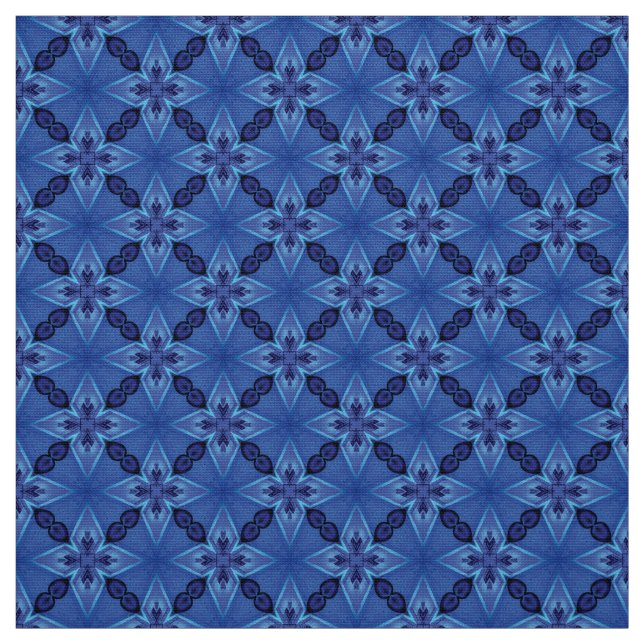 Glitch2 Blue Quilting, appliqué, and crafts Fabric (Swatch)