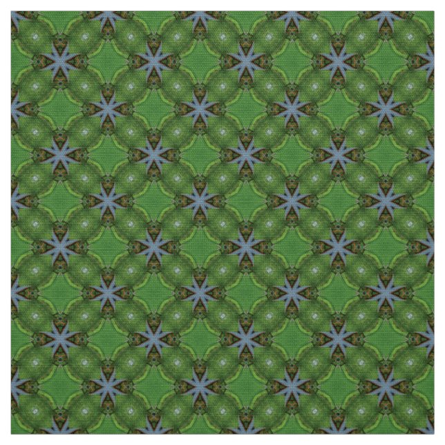 Glitch2 Green Dark Cyan pattern fabric (Swatch)