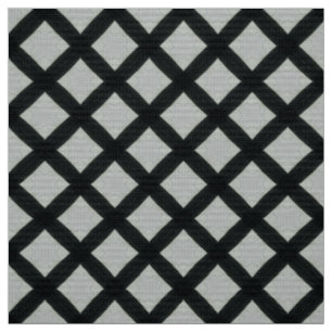 Glitch2 Light Grey Dark Blue Tiles Fabric