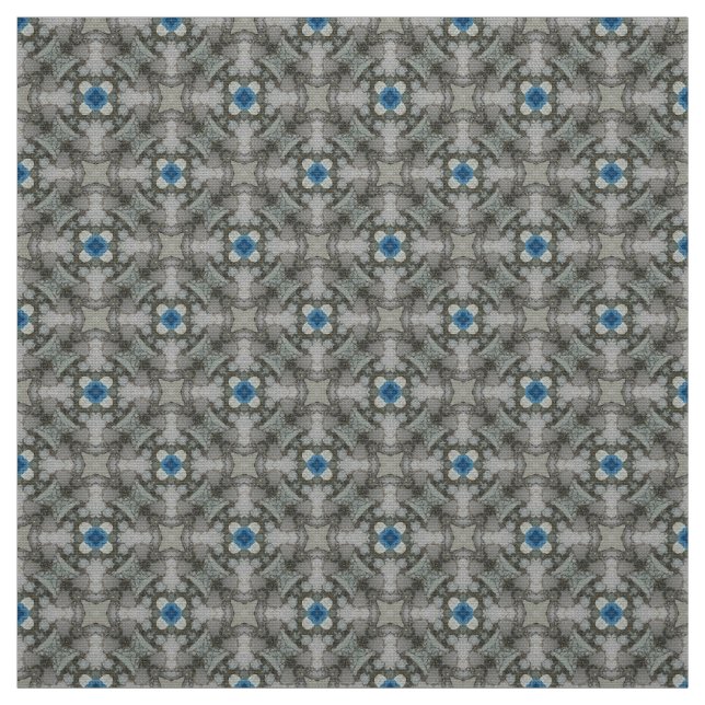 Glitch2 Olive grey blue furniture fabric (Swatch)