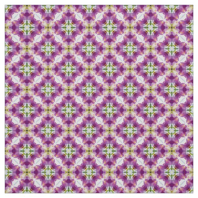 Glitch2 Purple Brown White Furniture Fabric (Swatch)