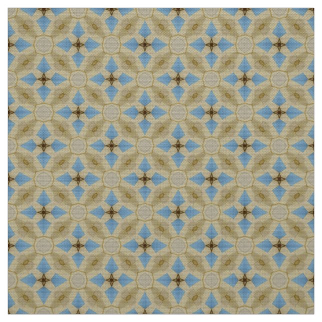 Glitch2 Yellow and blue furniture fabric (Swatch)
