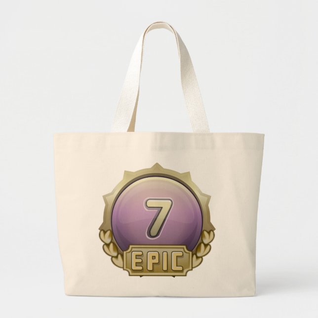 Glitch: achievement epic urian large tote bag (Front)