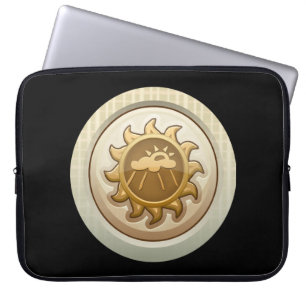 Glitch: achievement first cosma emblem laptop sleeve